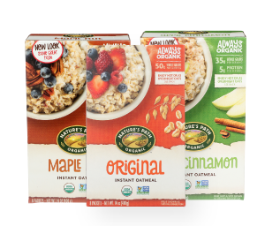 Nature's Path Organic Oatmeal Pouches